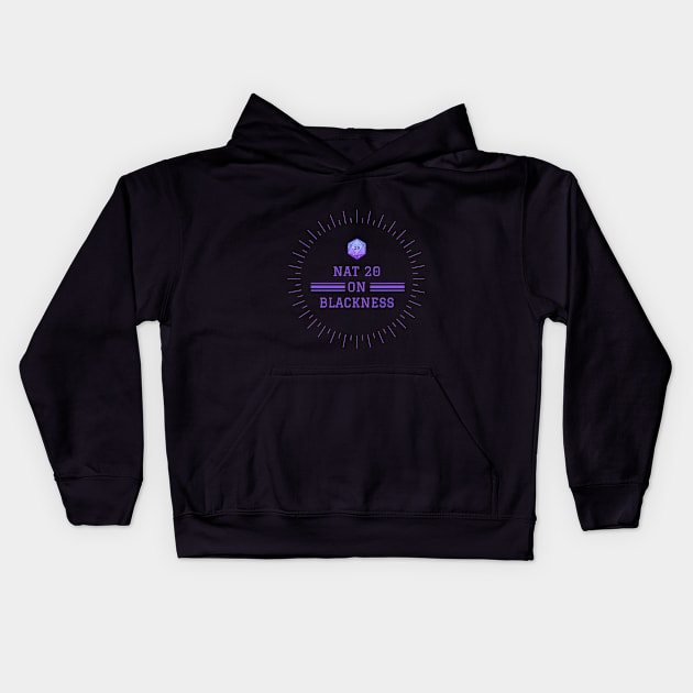 Nat 20 on Blackness Kids Hoodie by Rivals of Waterdeep